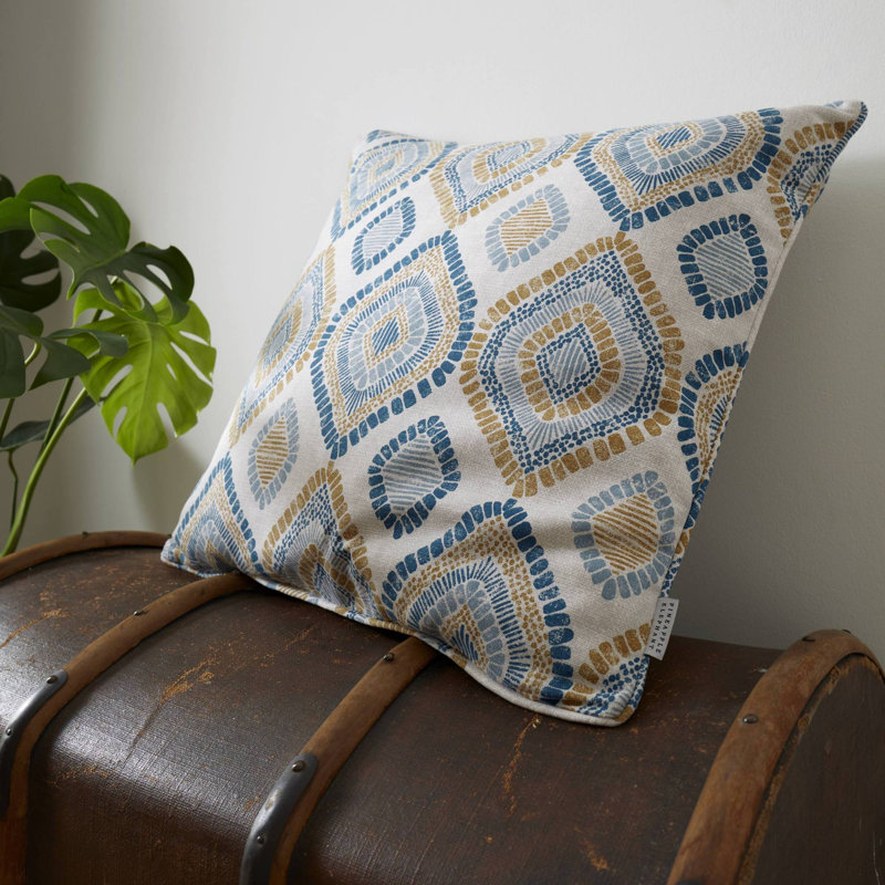 Pineapple Elephant Ziri Geo 100 Cotton 55x55cm Cushion with inner Wayfair.co.uk